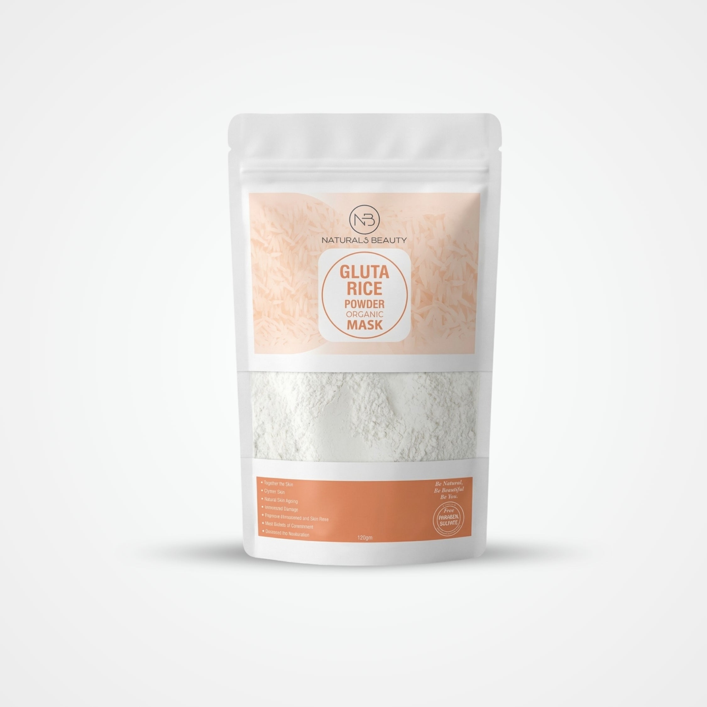glutathione rice flour Rice Powder Organic Mask – Natural Beauty Gluta White