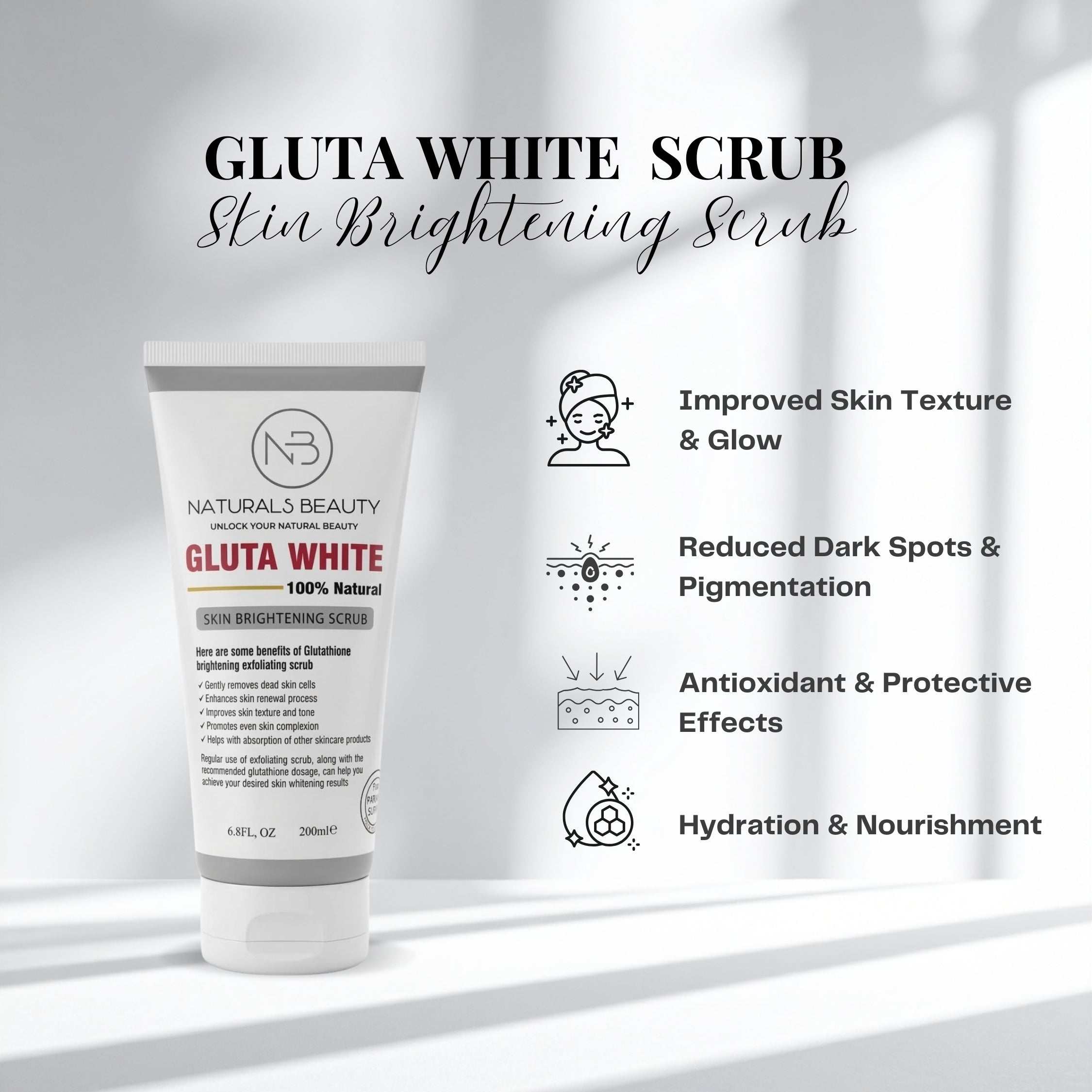 Skin Brightening Scrub – Natural Beauty Gluta White